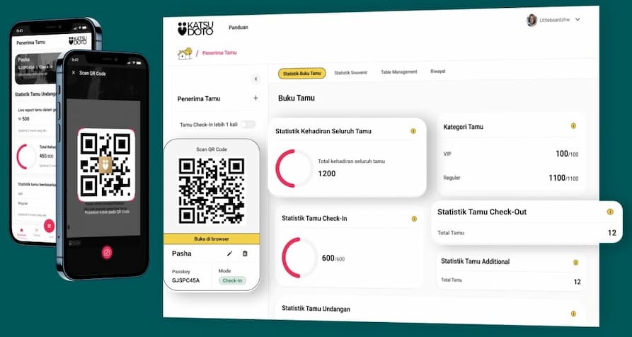 Buku Tamu Digital & QR Code Check In
