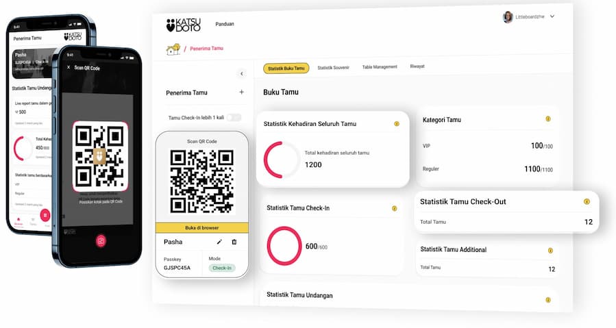 Buku Tamu Digital & QR Code Check In