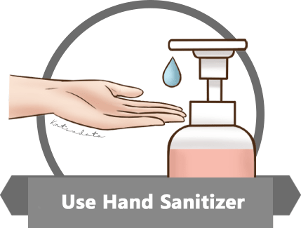 Memakai Hand Sanitizer